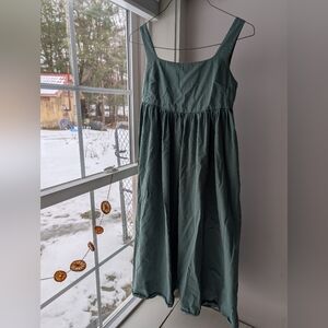 Neuflora M Darling Green Sleeveless Midi Dress